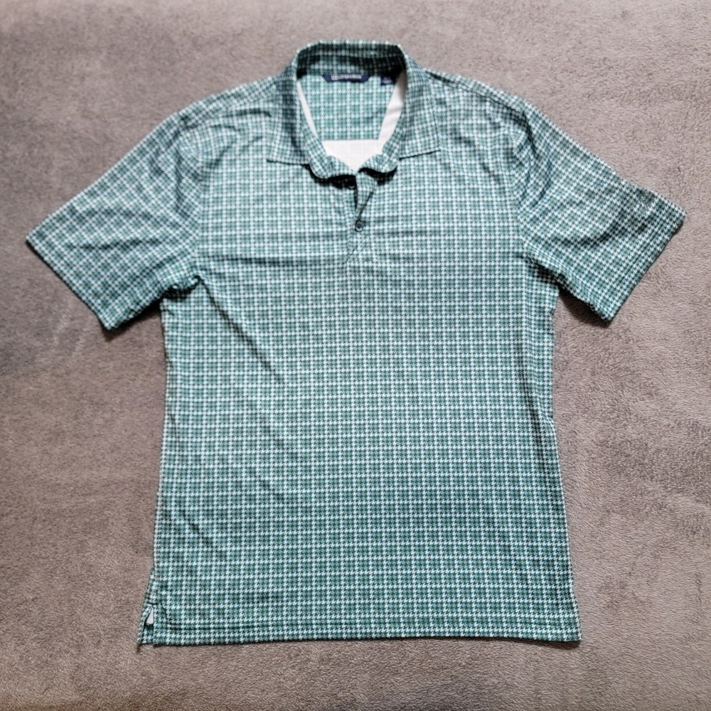Cutter & Buck Men's Glen Eagle Country Club Button-Up Short Sleeve Polo Size M